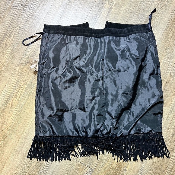 Scully Suede Skirt Women's Medium Leather Western Double Fringe Mini - Picture 11 of 15